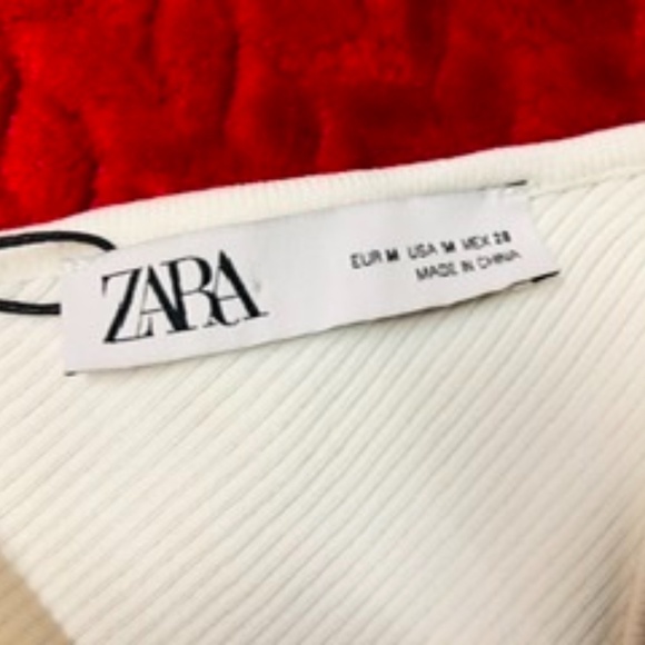 ZARA Bow One Shoulder Top, M, NWT - Picture 2 of 4